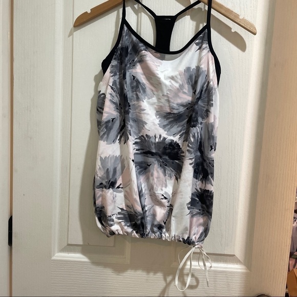 FABLETICS Tank Top built in bra athletic size small black grey pink running yoga - Picture 4 of 5